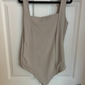 Abercrombie & Fitch Tan Bodysuit One Piece